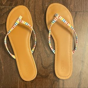J Crew flip flops sz 10